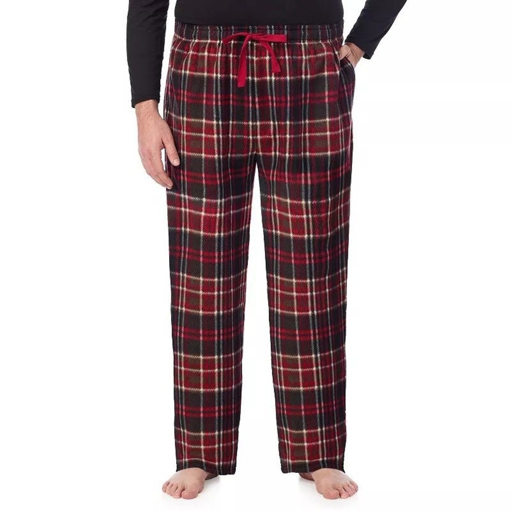 NEW Men's Big & Tall Cuddl Duds Pajama Pants - 2XLT - Red Plaid